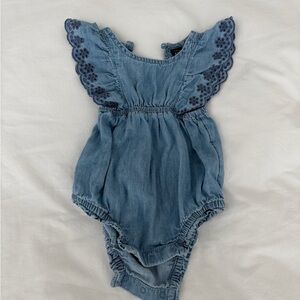 GAP Blue Denim Kids One Piece Bodysuit
